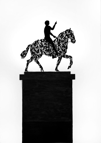 The rider and his servants.