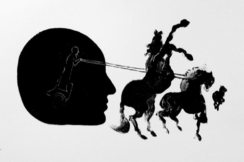 Plato's allegory of the chariot.