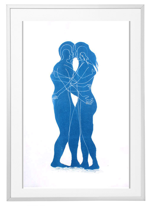 ABRAZO. Cyanotype print.