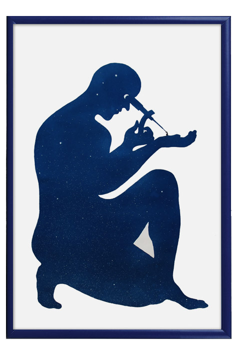 OBSERVER. Cyanotype print.