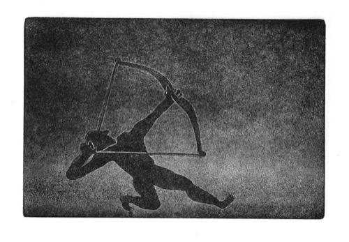 ARQUERO. Etching.