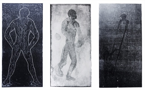 STUDIES. Etching.