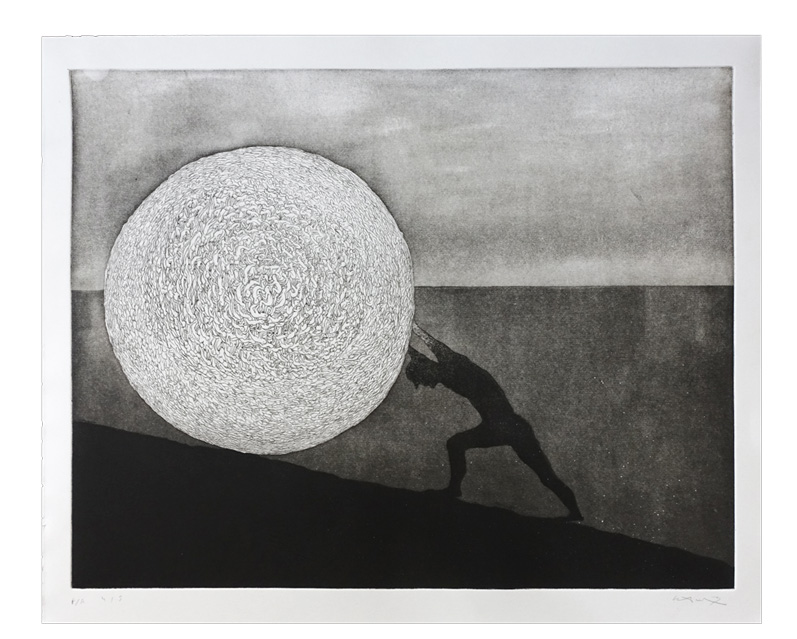 SISIFO. Aquatint sugar.