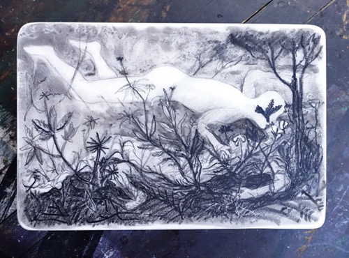 EL BESO DEL COLIBRI. Lithography.