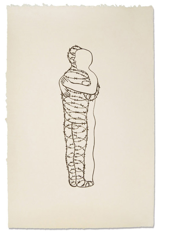ABRAZO DE ESPINO. Aluminium lithography.