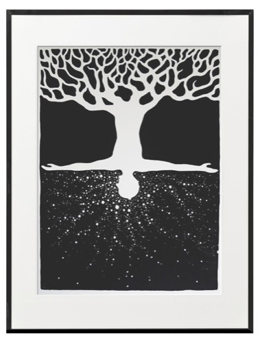 RAICES ESTELARIS. Screen print.