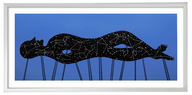 ZODIAC. 3 Colour screenprint.